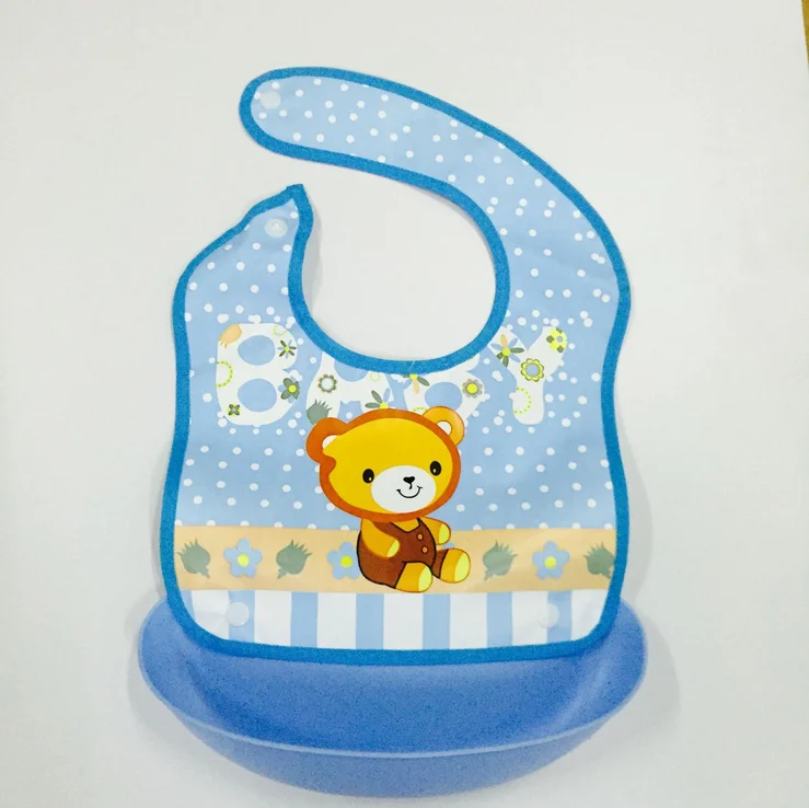 

1Pc Baby Bibs Burp Cloths Clothing New Waterproof Silicone Baby Bib Washable Roll Up Crumb Catcher Feeding Accessories
