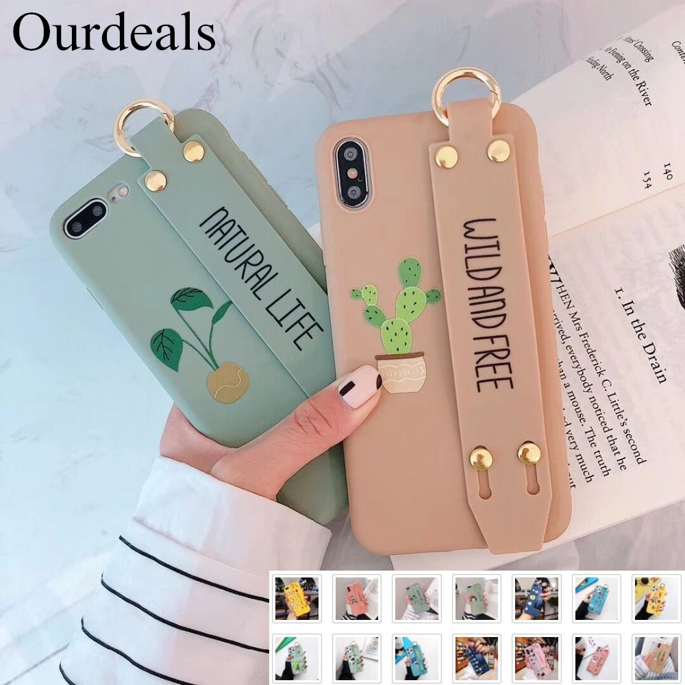 Ourdeals кактус буквы чехол для телефона для iphone XS MAX XR X 8 7 6 6s plus 11Pro Max чехол мягкий Корпус кронштейн Ремешок Крышка