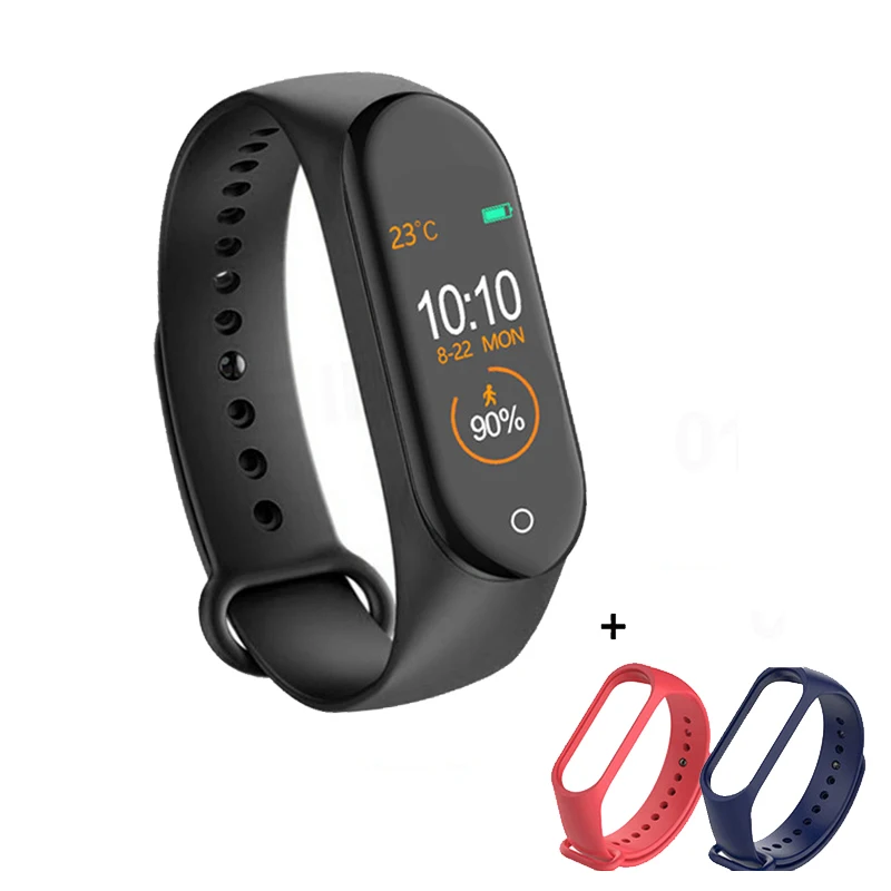 M3 смарт-браслет Фитнес трекер Браслет Водонепроницаемый bluetooth smartwatch светодиодный сообщение монитор сердечного ритма Смарт-браслет - Цвет: M4