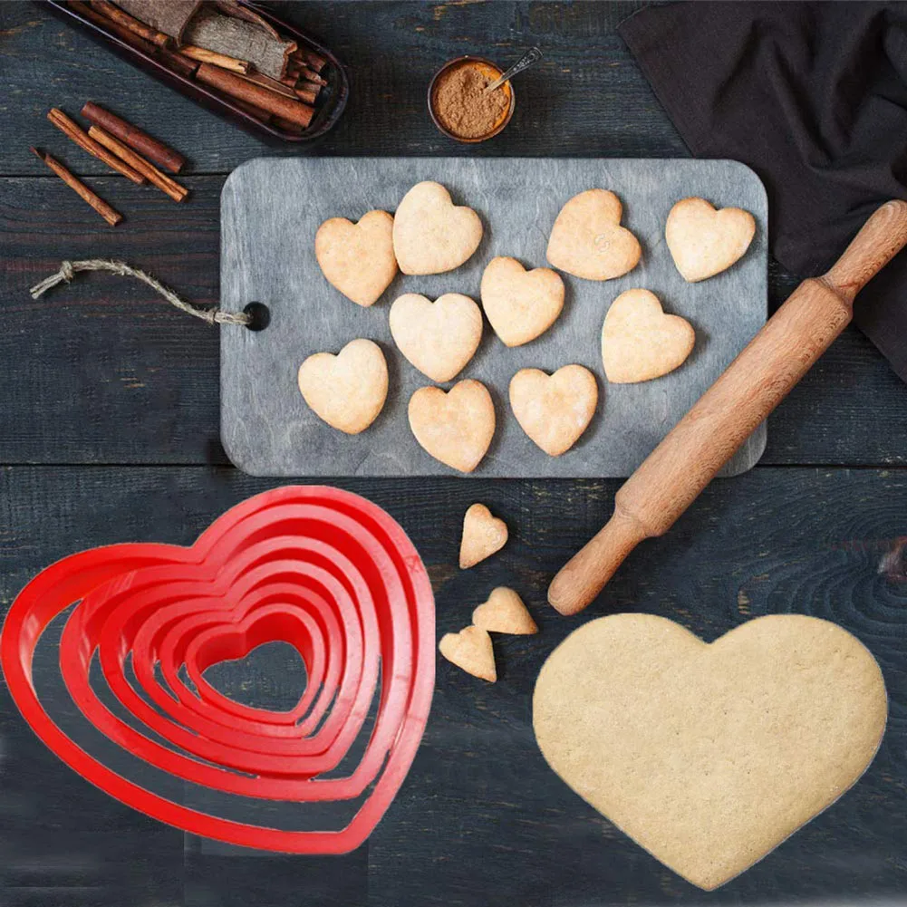 Формы для торта в форме сердца силиконовые формы выпечки помадка кондитерские