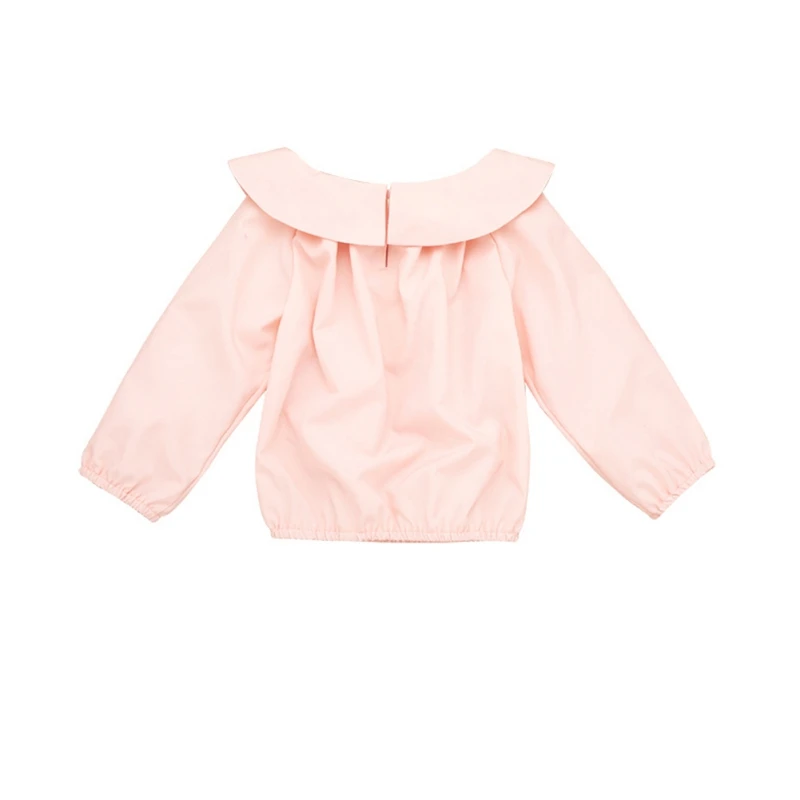 Новейшая детская одежда для маленьких девочек Повседневная футболка с длинными