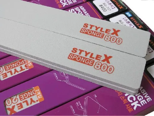 1 шт Корея STYLEX абразивная губка Стик, инструменты для моделирования/комплект модели/ручная Песочная бумага(80#-2000
