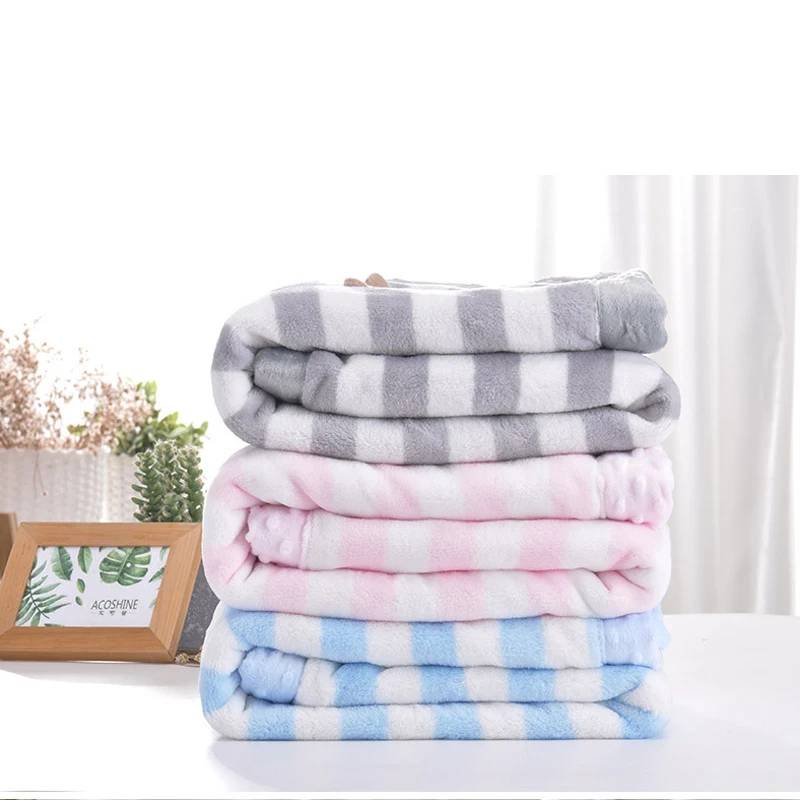 

Double Layers Thicken Baby Blanket Winter Warm 75x100 cm Kids Nap Flannel Swaddle Bedding Receiving Wrap Blanket for Newborn