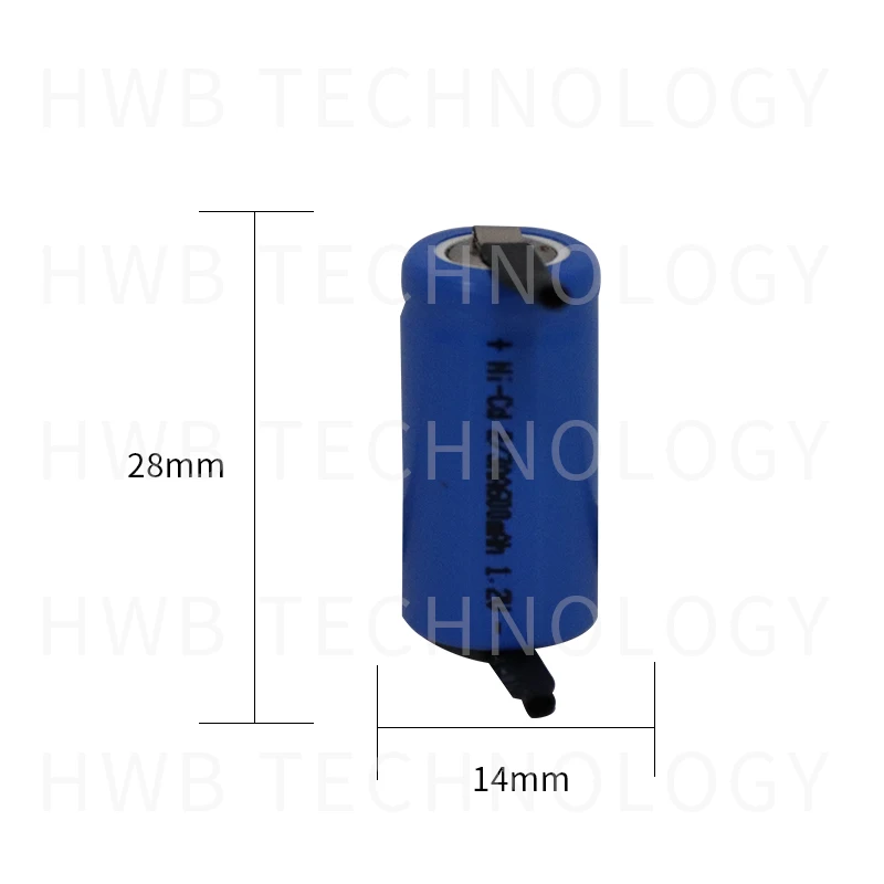 Никель-кадмиевая аккумуляторная батарея AA 6 шт./лот 1 2 В 2/3AA 600 мА/ч синие
