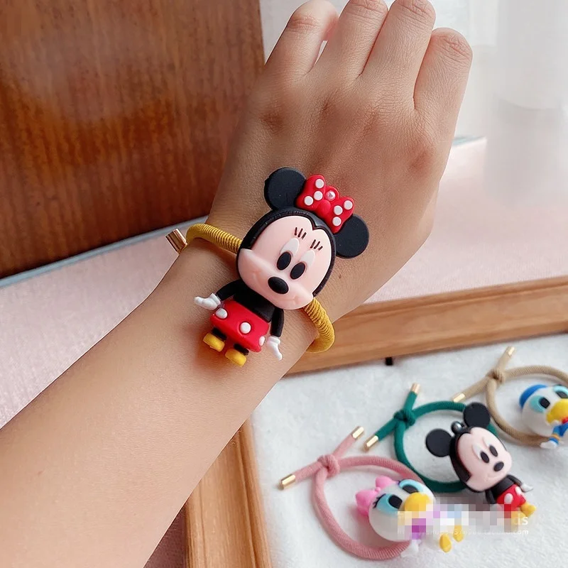 Резинка для волос с героями мультфильмов Disney аксессуары Микки и Минни Винни Пух