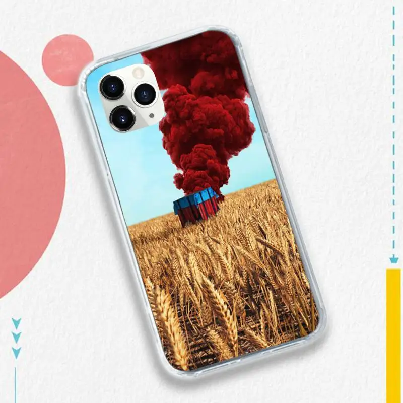 

Hot game pubg Phone Case Transparent soft For iphone 5 5s 5c se 6 6s 7 8 11 12 plus mini x xs xr pro max