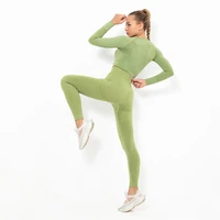 guta seamless yoga set gym clothes workout set sport suit fitness sports crop top yoga leggings tracksuit jogging sports wear