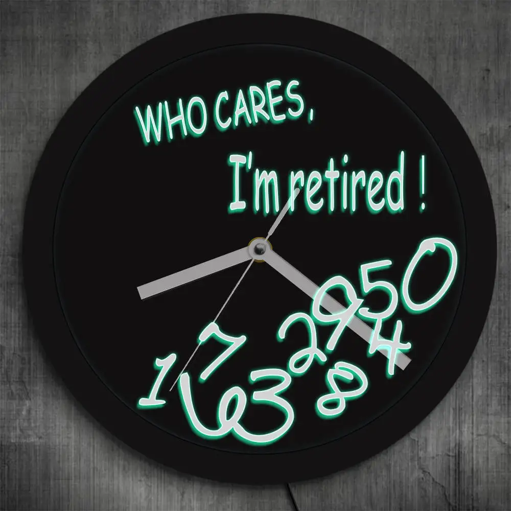 Who Cares я в гостиную домашний декор настенные часы новинка подарок на выход для