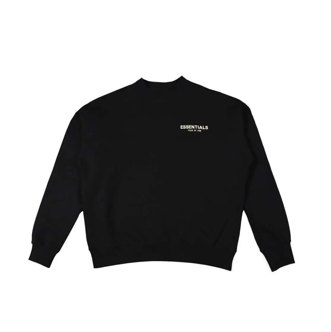 

Fear Of God Essentials 19SS Double Line Small Letter Slogan Crew Neck Pullover FG2097
