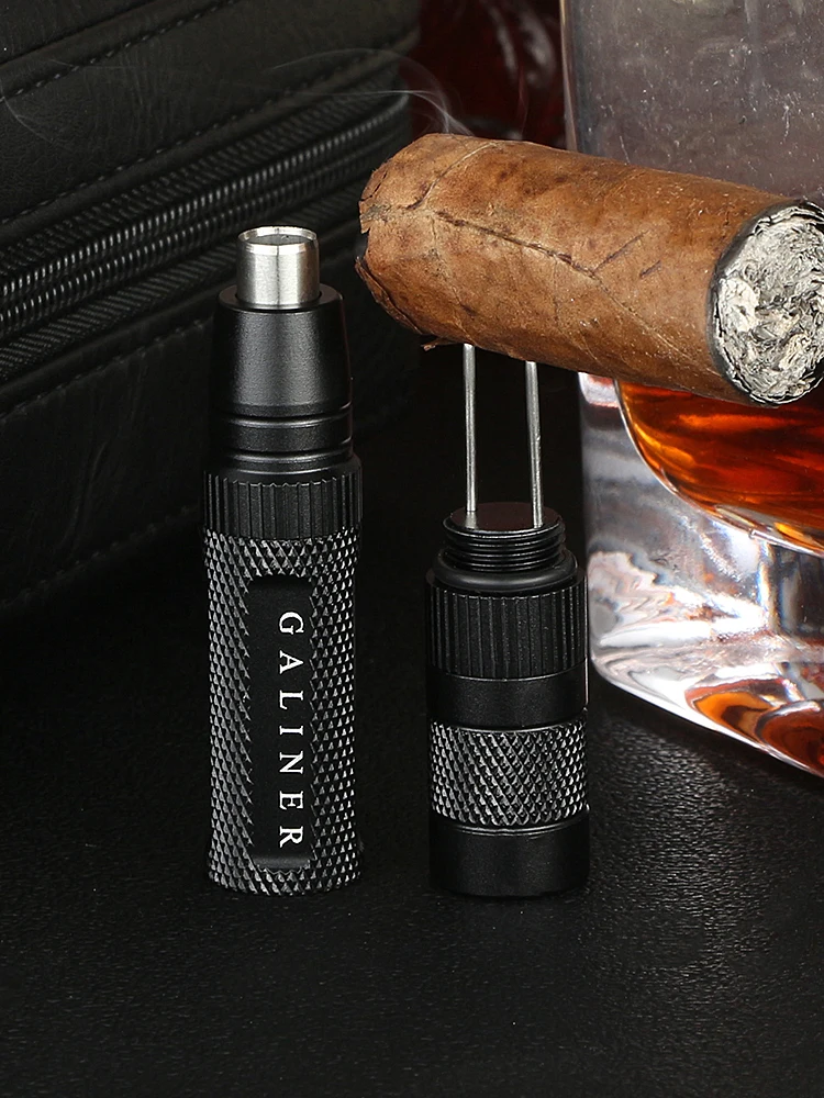 

GALINER Cigar Open Punch Accessories Mini Metal Puncher Cutter Cigar Needles Drill Hole Portable Travel Smoking Tool