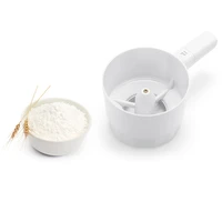 plastic electric flour sifter shaker cup shape mechanical flour sieve powder sifter icing sugar shaker electrical baking tools