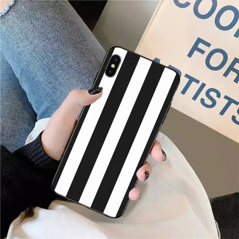 

Black and white checked cattle Phone Case for iPhone 11 12 pro XS MAX 8 7 6 6S Plus X 5S SE 2020 XR mini