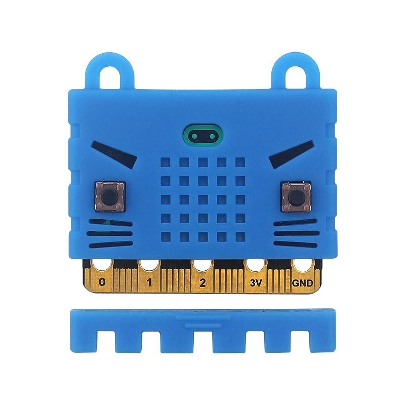Силиконовый чехол для BBC Micro:bit с защитой от короткого замыкания синяя красная