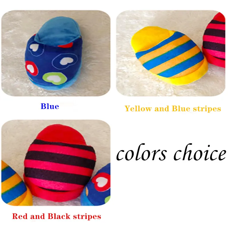 Игрушки для домашних животных тапочки пищащий звук плюшевые флисовые в форме