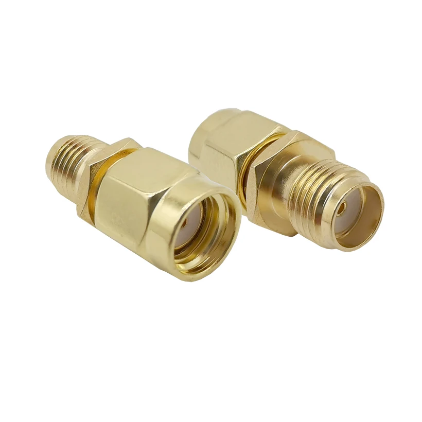 ALLiSHOP 2 шт. RP SMA штекер к гнездовой прямой разъем RF Coax коаксиальный адаптер для