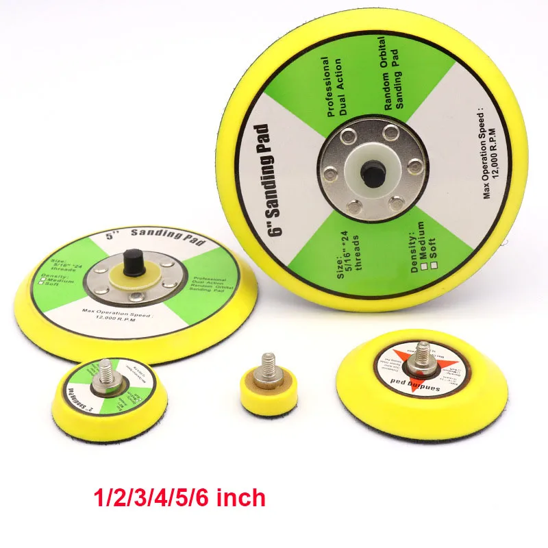 

1PCS 25mm 50mm 75mm 100mm 125mm 150mm Pneumatic Sticky Pad Polishing Disc Sandpaper Disk For Grinding and Polishing Abrasives