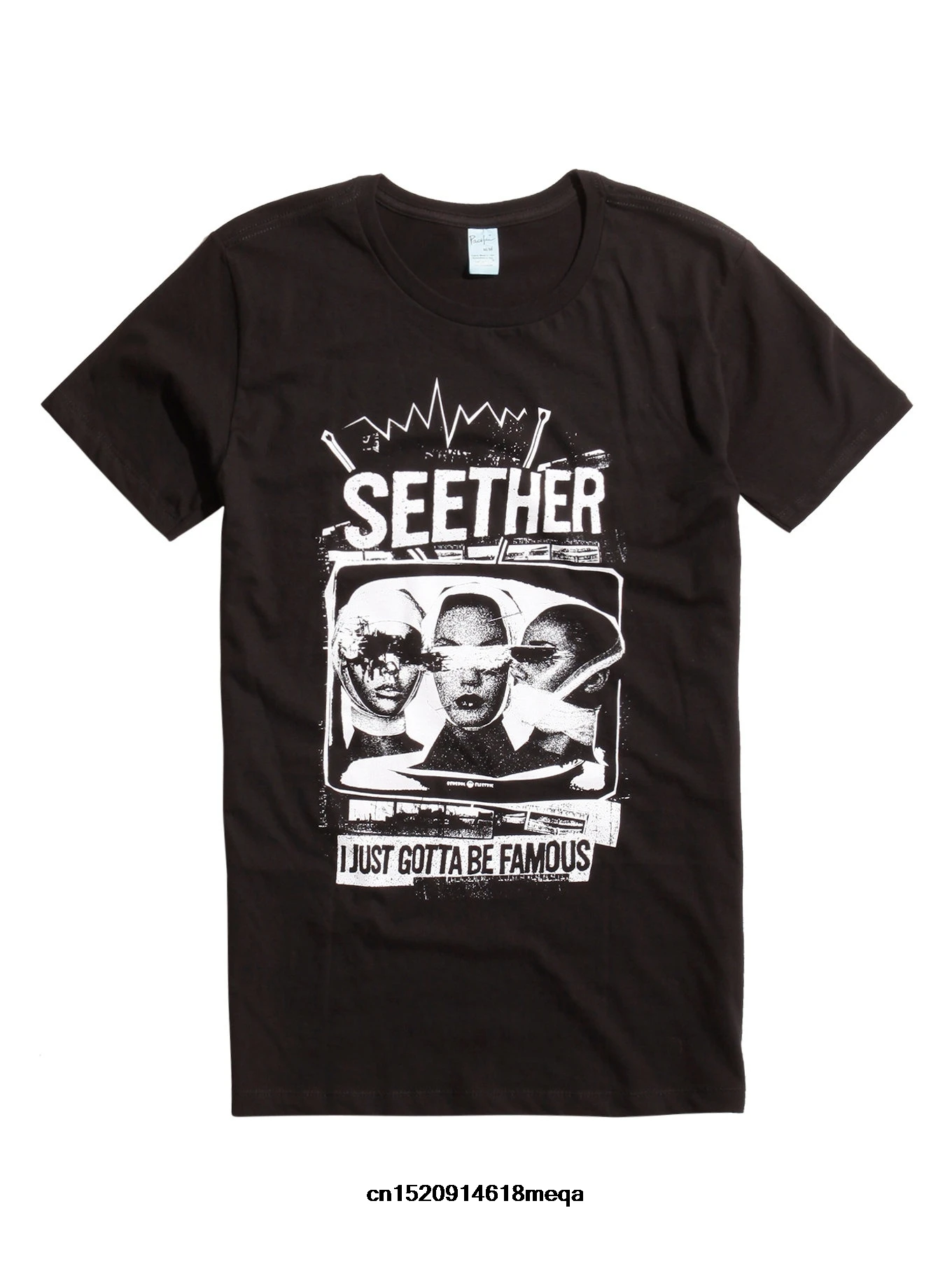funny t shirts Fashion Men Printed T-shirt SEETHER I GOTTA BE FAMOUS STOKE THE FIRE T-SHIRT Men's Cotton T-Shirt | Мужская одежда