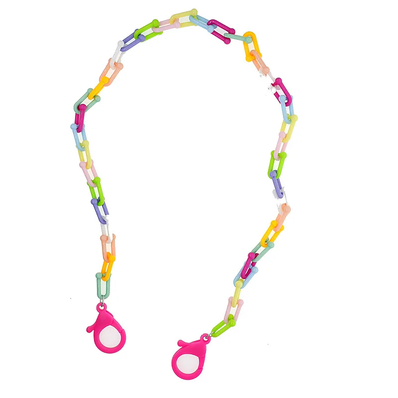

Korea Chic Candy-colored Acrylic mask chain Holder lanyard anti-lost glasses chain fashion necklace neck chain female