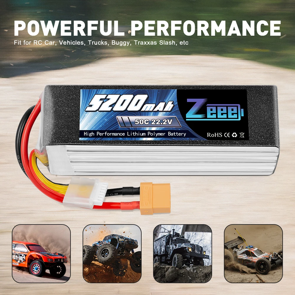 zeee rc lipo батарея 50c 5200 мач 222 в 6s lipo батарея