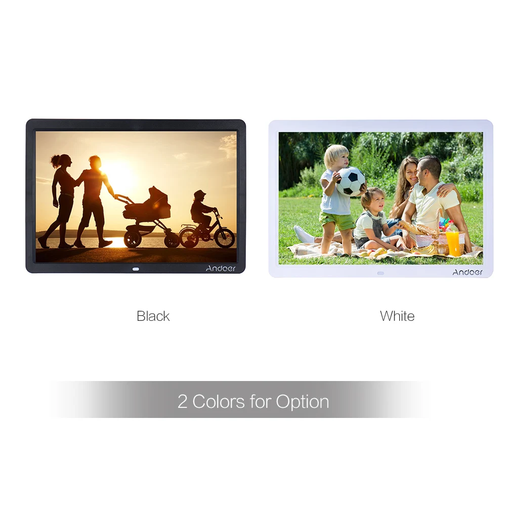 Andoer 15 &quotHD светодиодный цифровой фоторамка 1280*800 цифровая несколько функций MP3 MP4