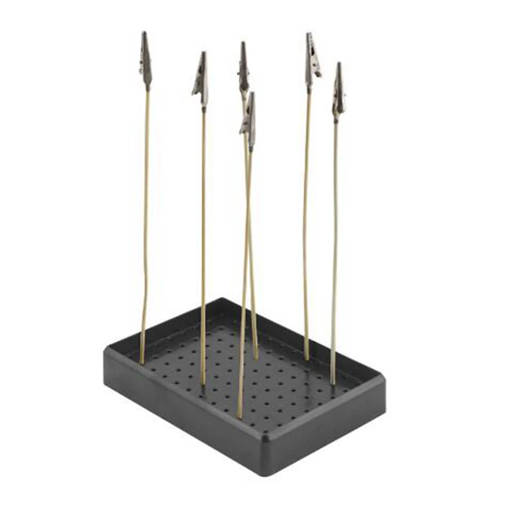 

20pcs Bamboo Painting Clamp + Spraying Clip Stand Tray for Model Modeling