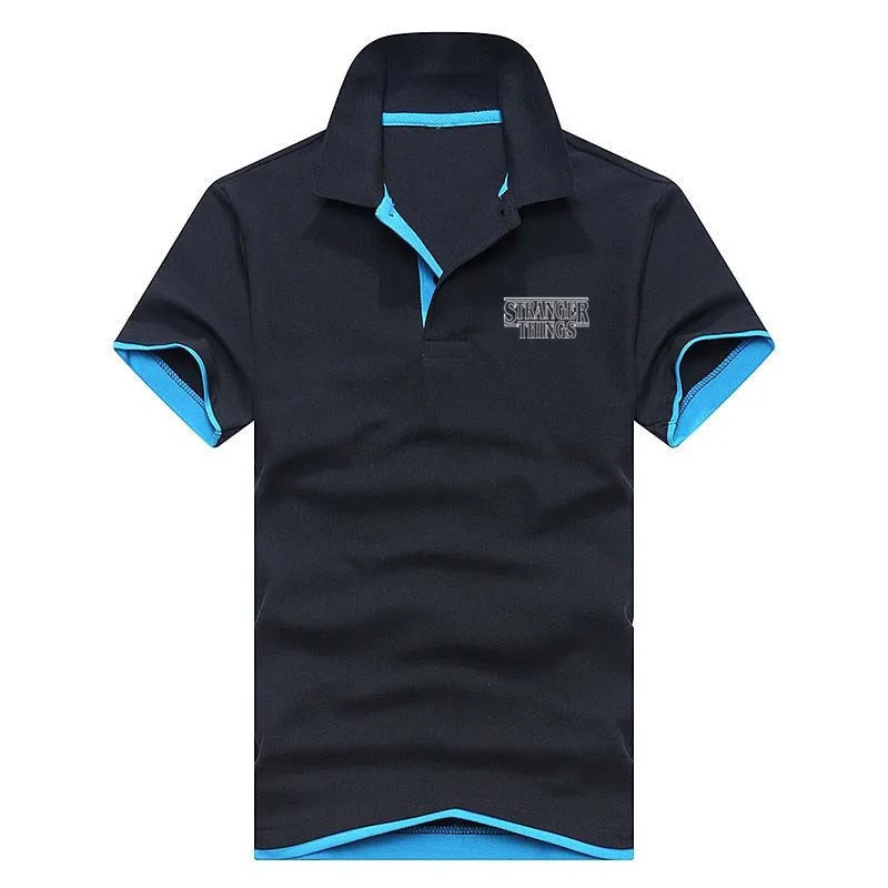 Странные вещи Мужская рубашка поло брендовая одежда 2020 летняя с коротким рукавом
