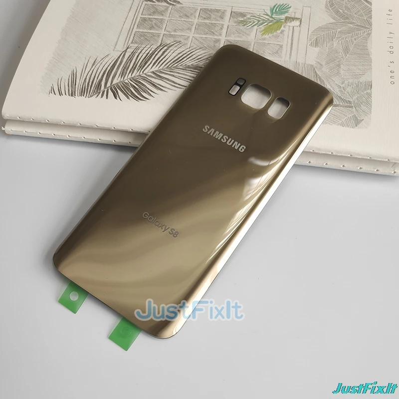 Полное оригинальное стекло для SAMSUNG Galaxy S8 G950 + S8Plus G955 задняя крышка аккумулятора