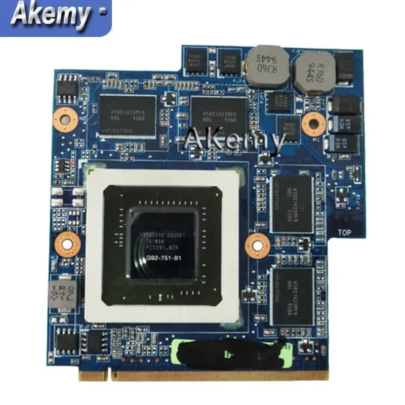 AKemy Бесплатная доставка Для ASUS G60VX MXM VGA G51VX G51V REV 2 1 P/N 60-NV3VG1000-D01 GTX 260M 1GB видеокарта