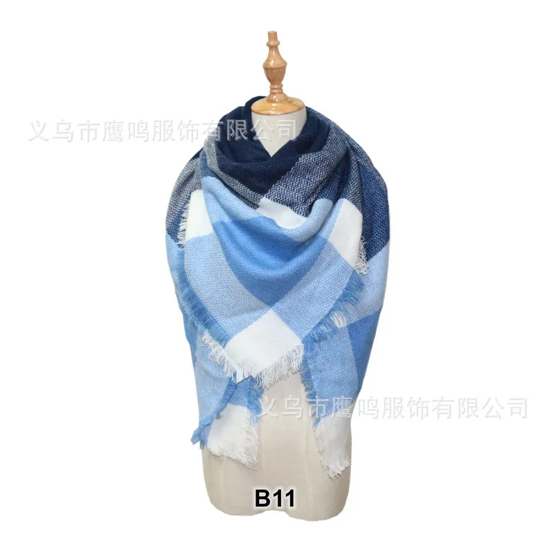 2019 зимний кашемировый треугольный шарф женский палантин одеяло шаль шеи леди