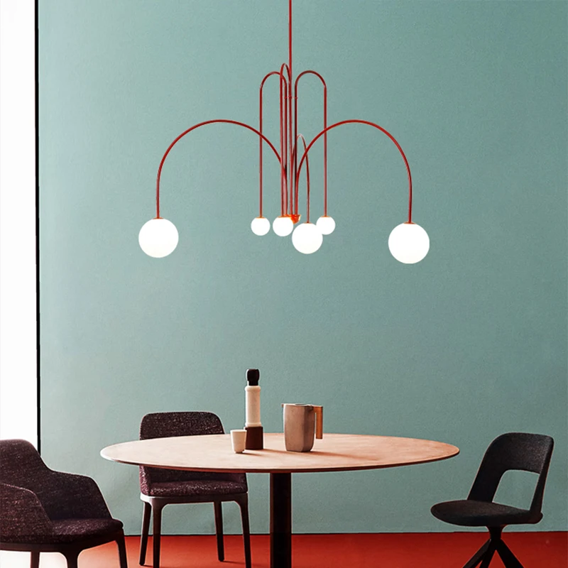 Скандинавская художественная люстра фонтан в стиле пост модерн простой