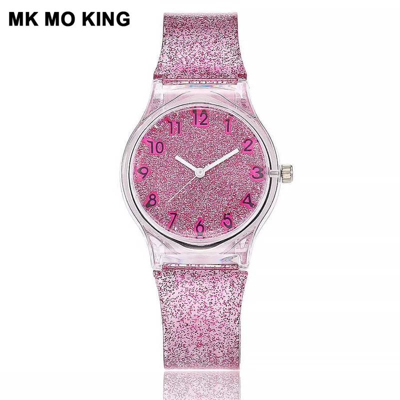 Silicone Transparent Plastic 2019 Women Watches Lovely Unique Ladies Girls Dress Quartz Wrist Watch Relogio Feminino Regarder | Наручные