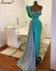 Мятно-зеленые арабские вечерние платья, длинные сексуальные платья русалки дубая для выпускного вечера, вечерняя одежда, модные коктейльные платья, женские вечерние платья