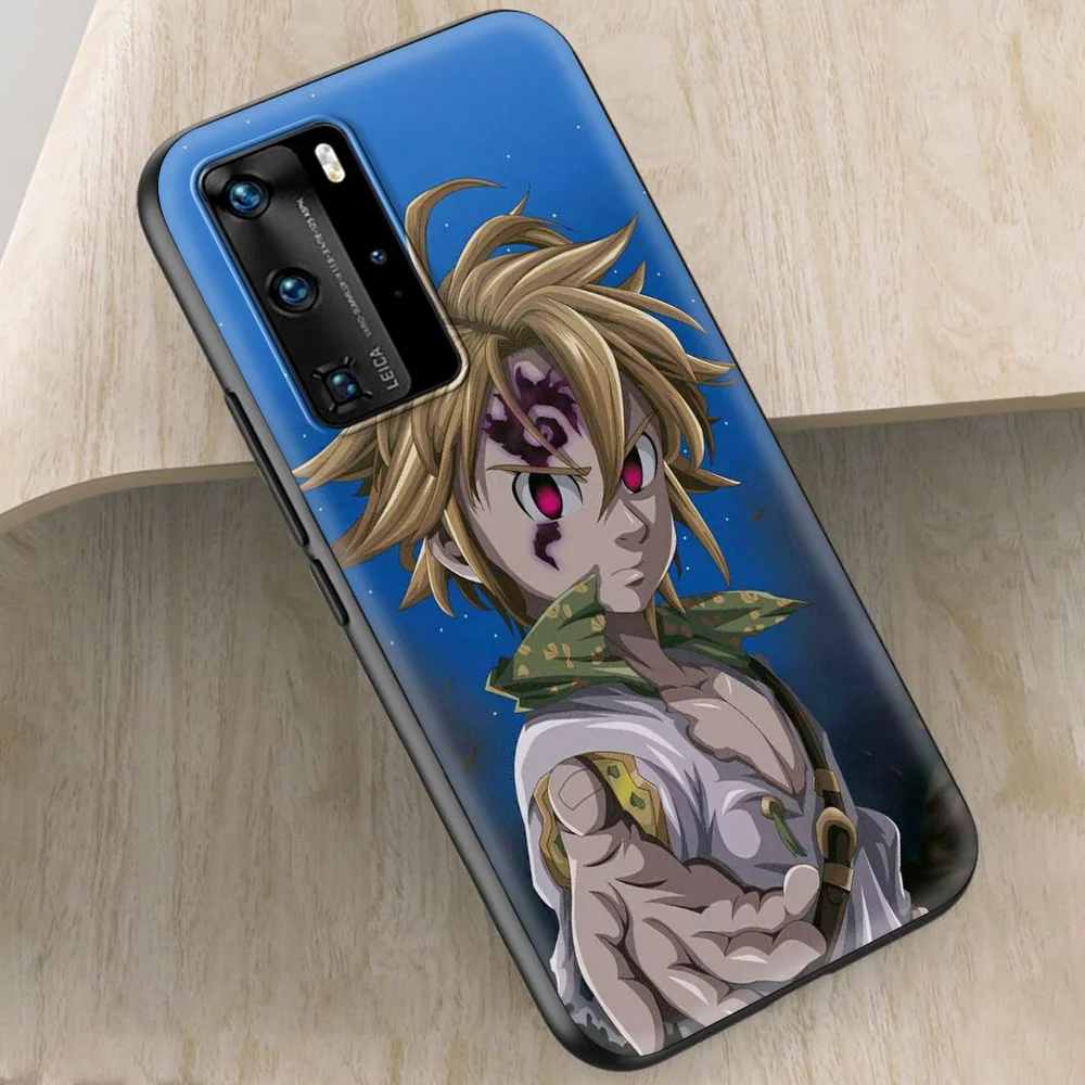 

Meliodas Anime Luxury Phone Soft TPU for Huawei P10 P20 Lite P30 Pro P40 Lite E P40 Pro Plus P Smart Z 2021 Case Coque