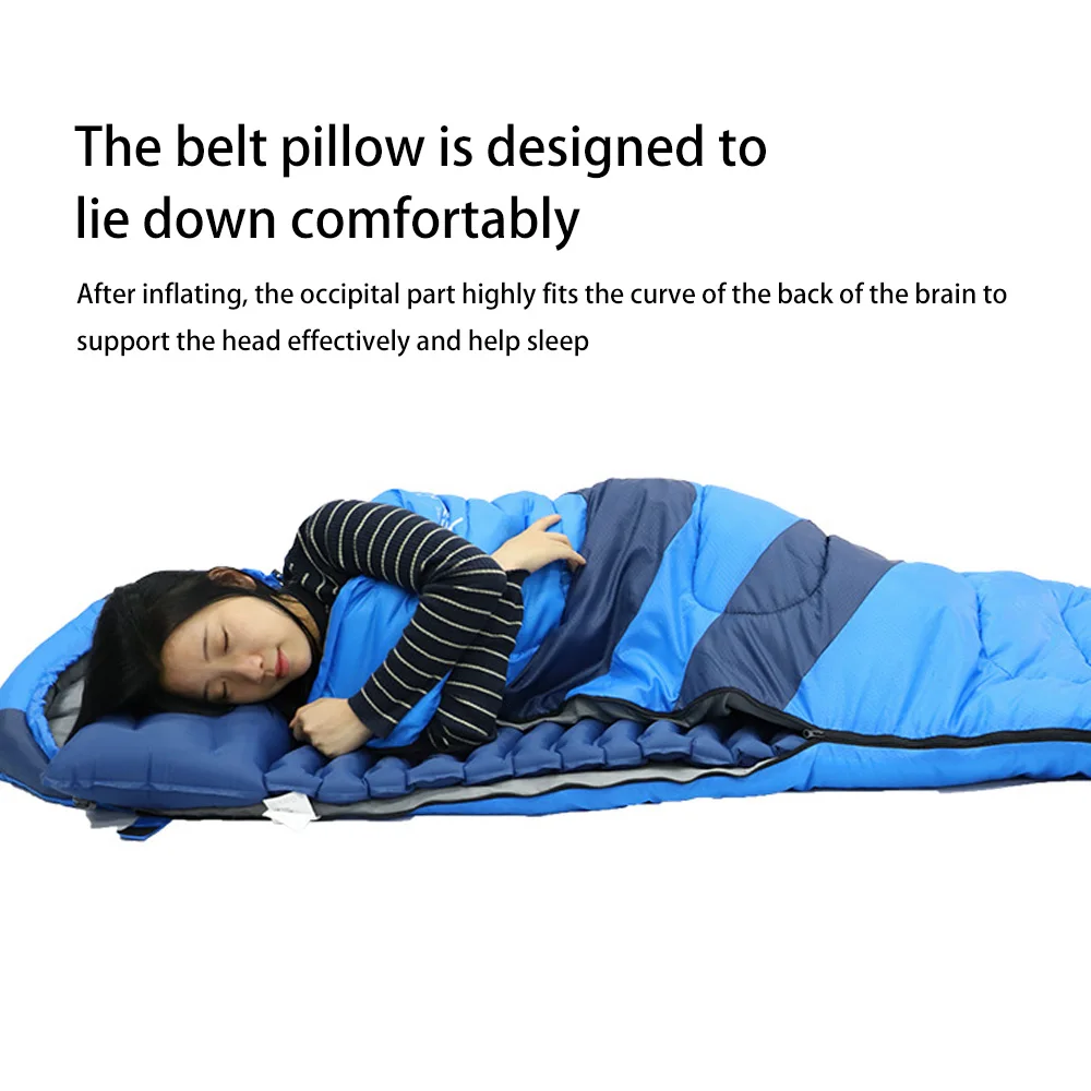 

Beach Mat TPU Foot Air Inflation Cushion Single Portable Camping Outdoor Picnic Sleeping Pad Portable Inflatable Mattress Mat