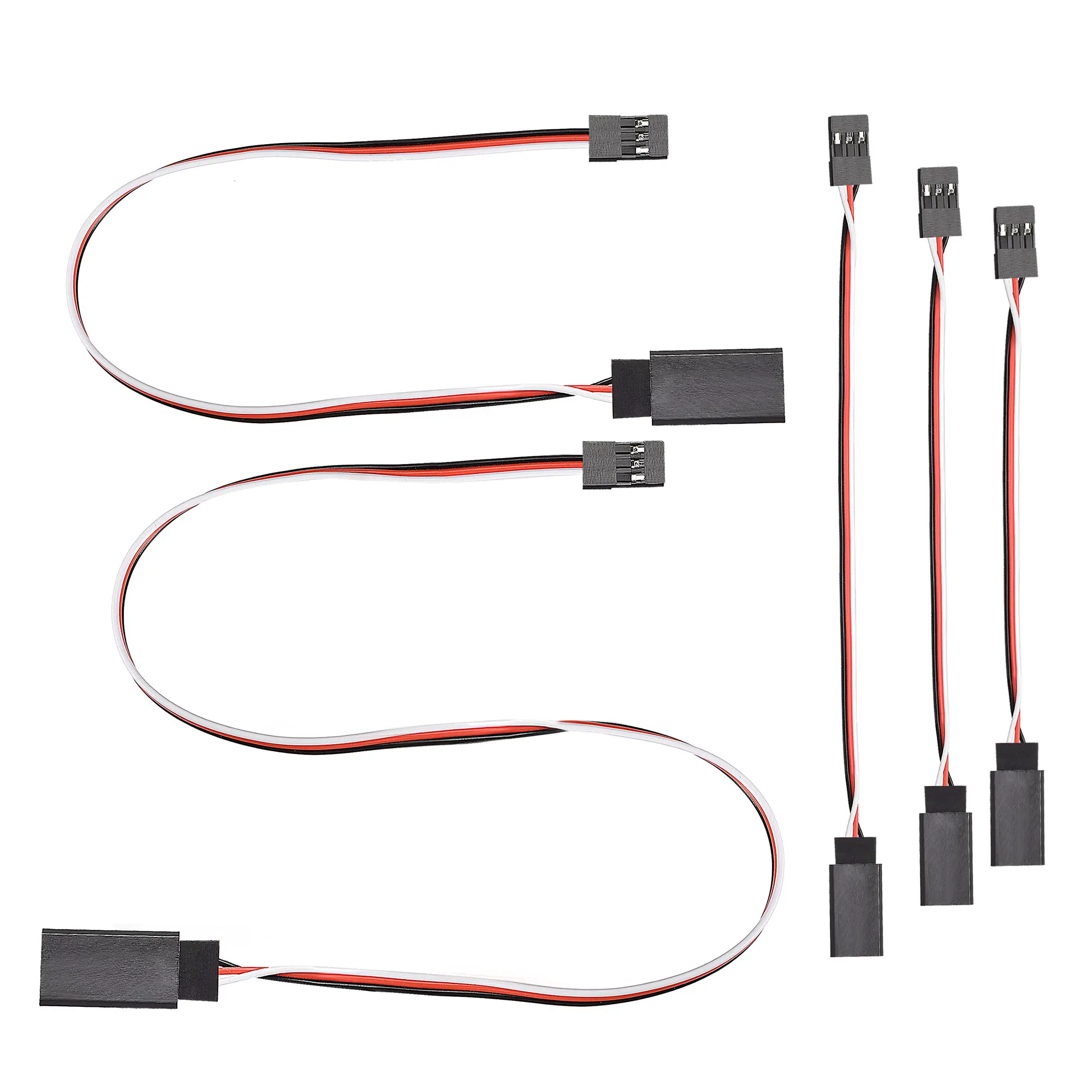 

Uxcell 2 Set 3-Pin Servo Extension Cable Cord Connector Male to Female 22AWG 30-Cores