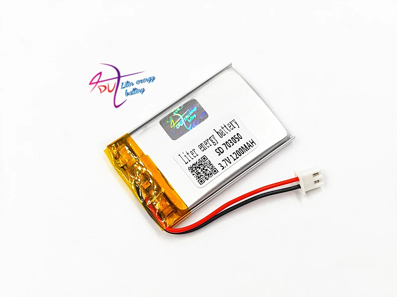 JST 2 54 мм 2pin 10 шт 703050 3 7 В 1200 мАч литий-полимерный LiPo разъем аккумулятора 703048 для Mp3 GPS