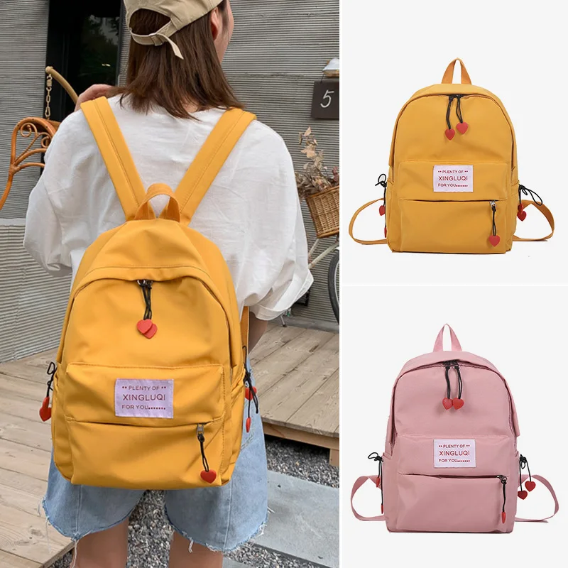 Женские холщовые маленькие свежие школьные сумки для девочек подростков на
