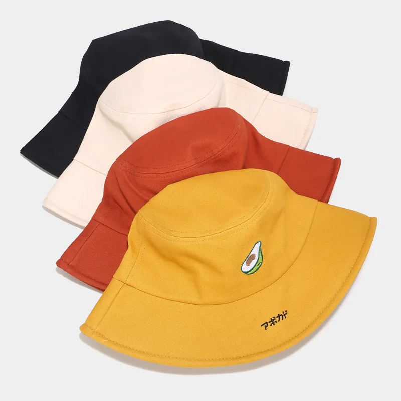 2020 новая Панама авокадо с вышивкой фрукты Боб кепка хип-хоп Gorros Мужская и женская