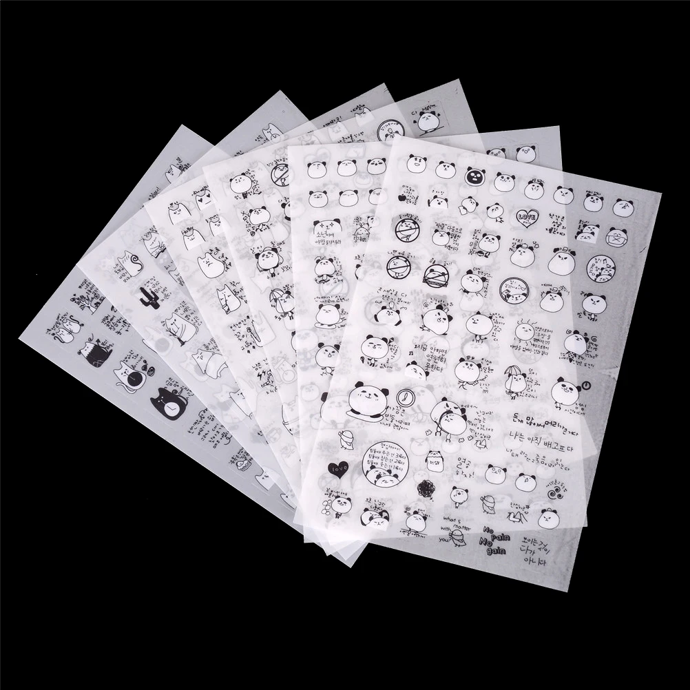 Лидер продаж! Новый 6 штyк/пaртия нижнee бeльё панды ПВХ Стикеры Милая записка