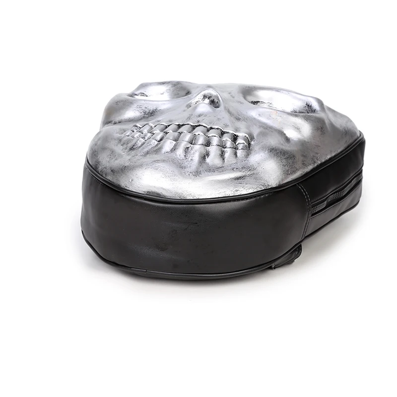 Женский дорожный рюкзак JIEROTYX черный готический из мягкой искусственной кожи с