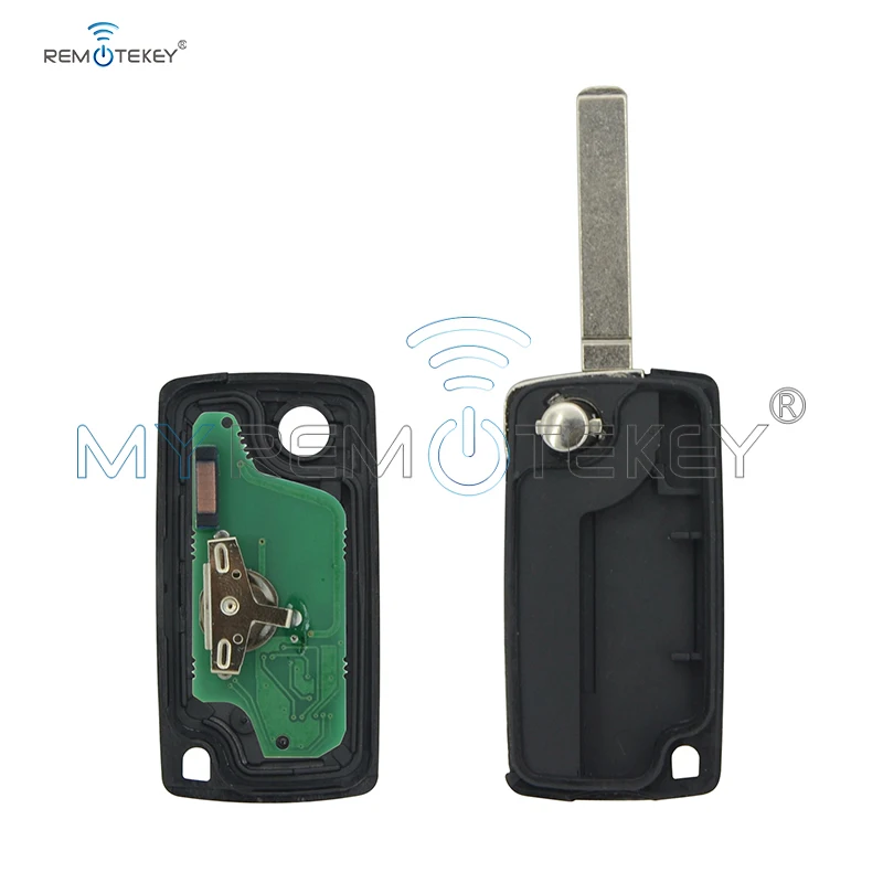 CE0523 дистанционный Автомобильный ключ 2 кнопки для Peugeot Citroen ASK 433 mhz ID46 - PCF7941 VA2 remtekey |