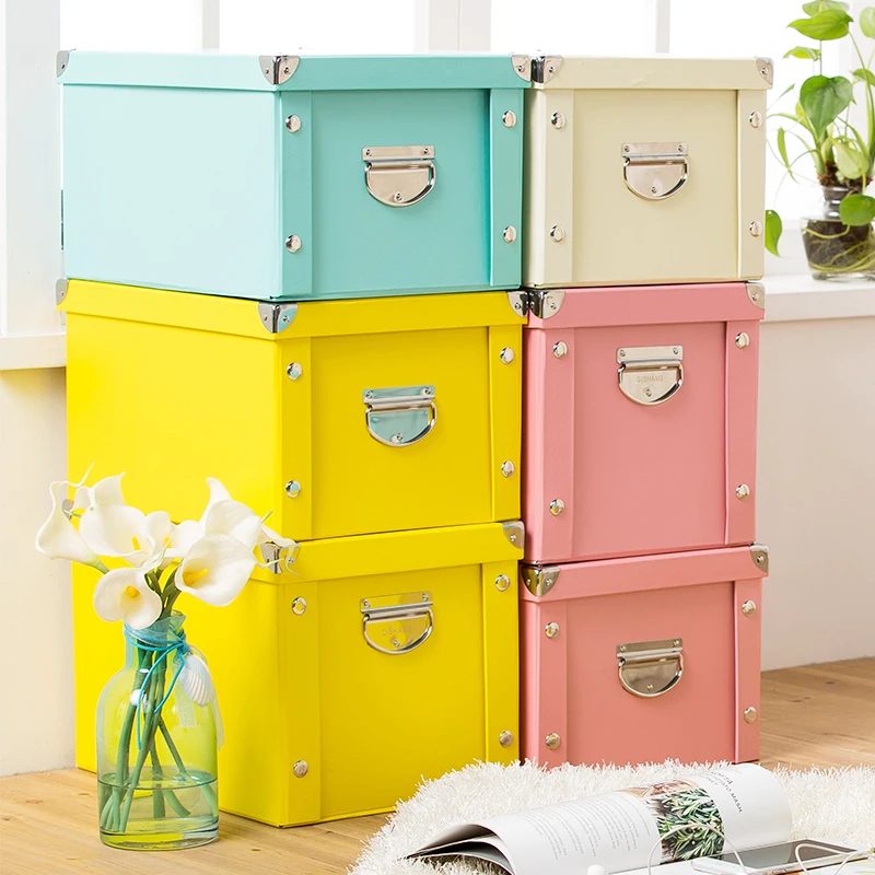Креативный Домашний Органайзер Офисная складная коробка для хранения твердый