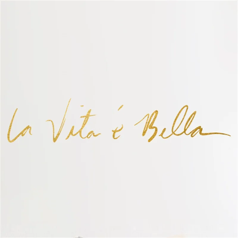 Итальянский &quotLa Vita &amp Bella&quot Life Is So Beautiful текстовые узоры настенные Стикеры