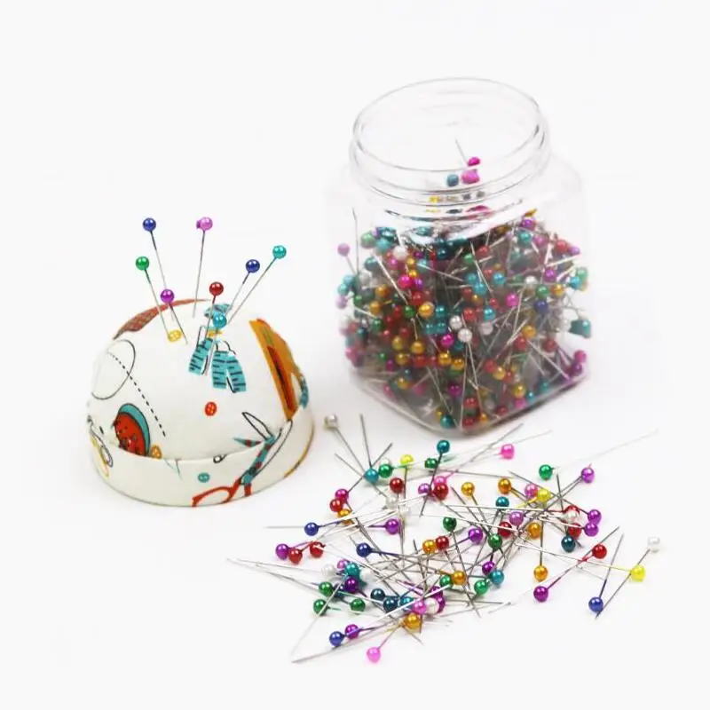 500 шт Набор цветных перламутровых игл для вышивки крестиком игла гнездо шитья