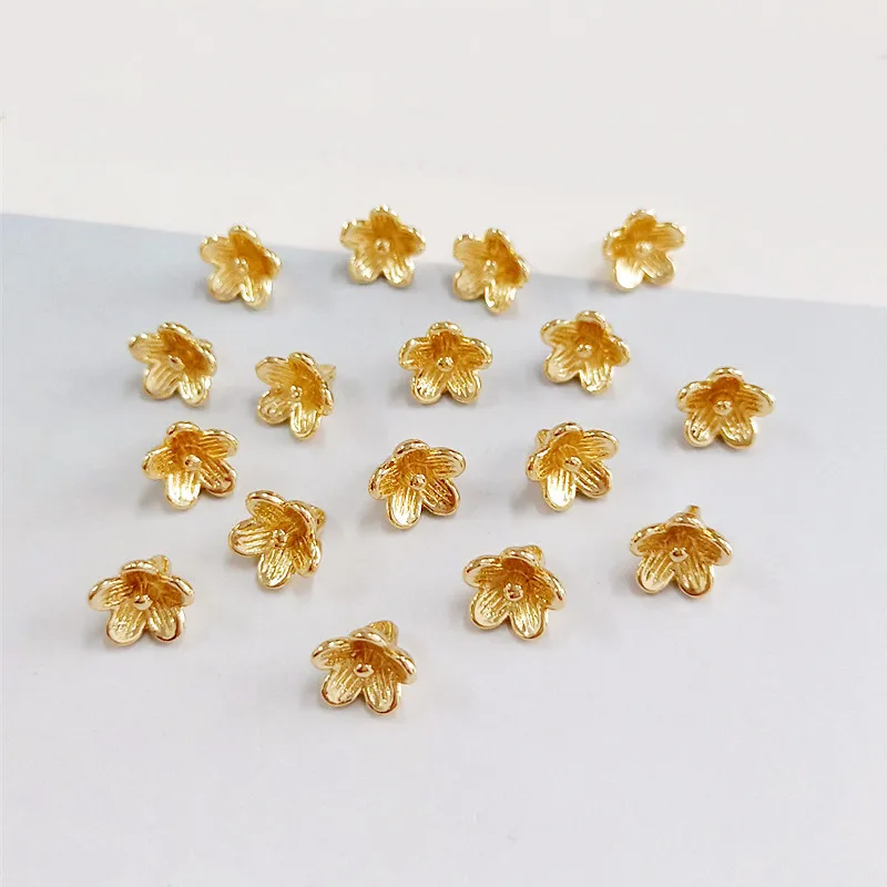 Подвеска цветок из металлического сплава 7 х8 мм 20 шт.|Шармы| |