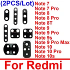 2 шт. для Xiaomi Redmi Note 8T Задняя камера стеклянный объектив с клейкой наклейкой клей для Redmi Note 8T запасные части