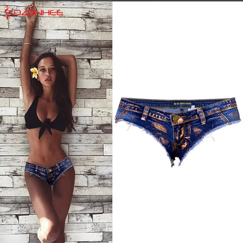 Летние Стильные Новые джинсовые шорты 2018 женские модные облегающие однотонные