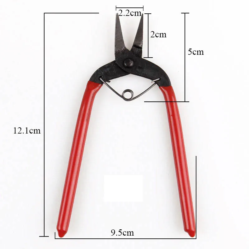 Flat plier Плоскогубцы для ювелирных изделий из закаленной стали, оборудование для изготовления ювелирных изделий своими руками, концевые проволочные цепи для резки ручной работы, инструменты для ремонта бисероплетения - Цвет: Flat plier