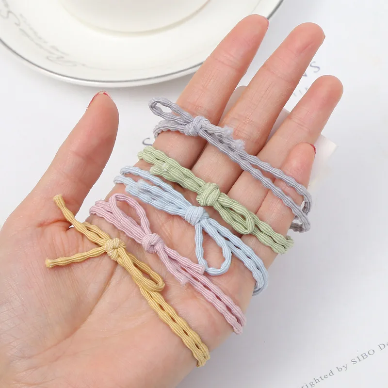 

5PC Hair Clips Cute Daisy Flower Fashion Elastic Hair Ring Rope Bands HairPins Ponytail Woman Kids Holder baby girl accessories
