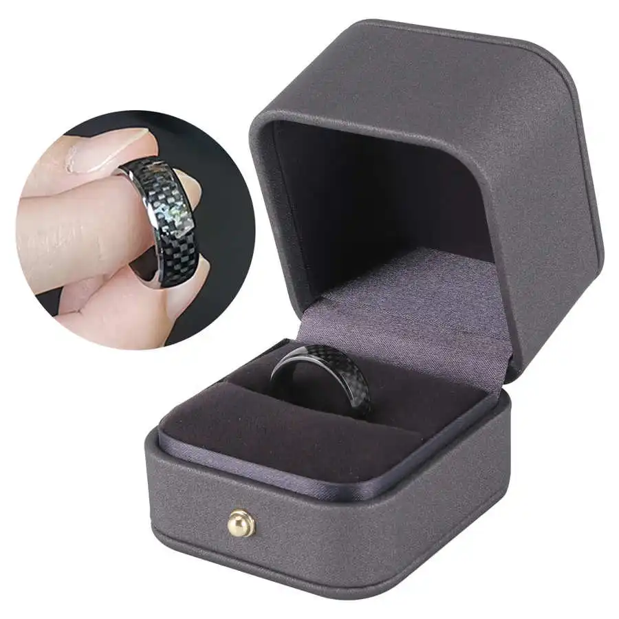 Автомобильный Умный брелок для ключей из углеродного волокна с футляром